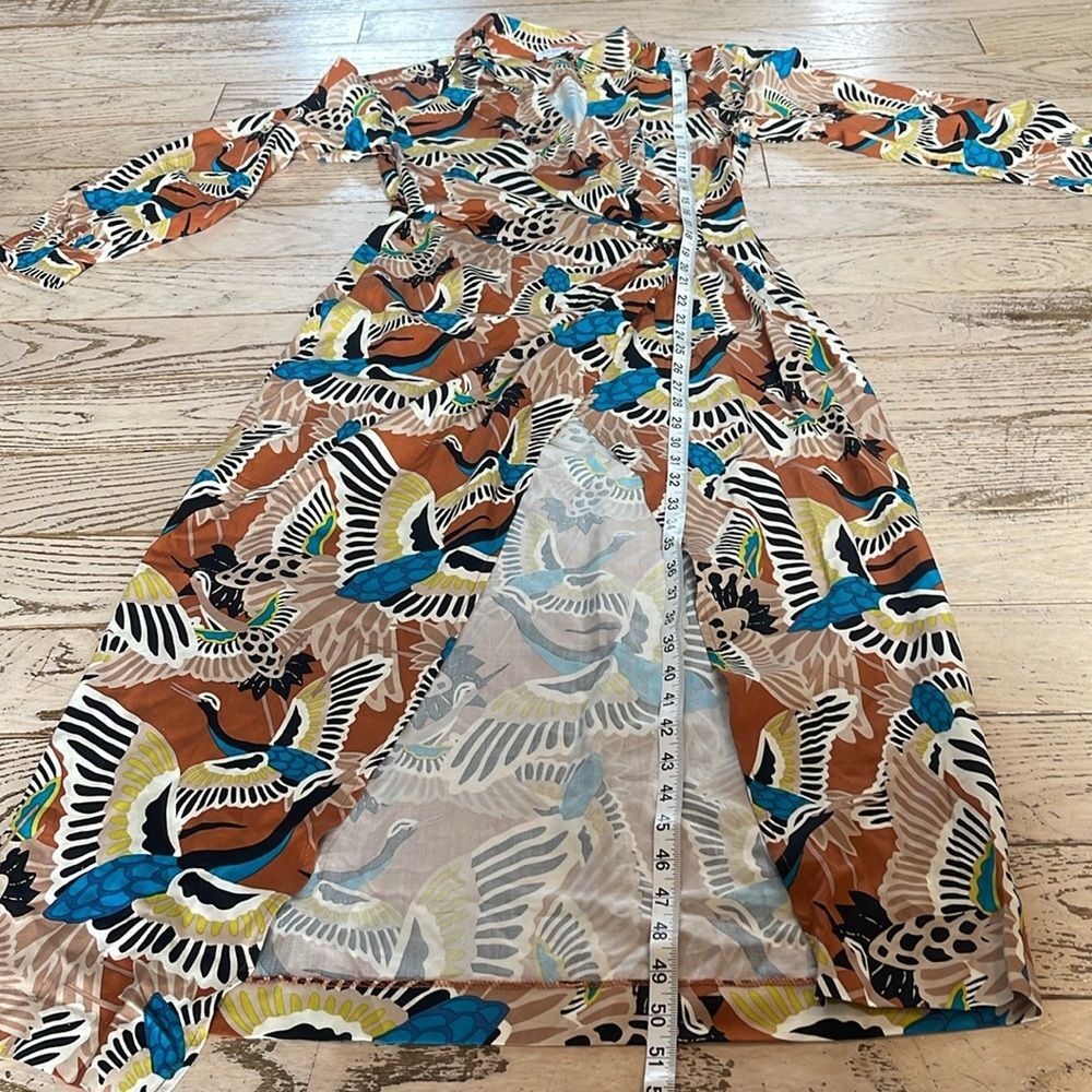 TEREA Women's Raina Draped Crossover Maxi Dress Size Small - Picture 15 of 16